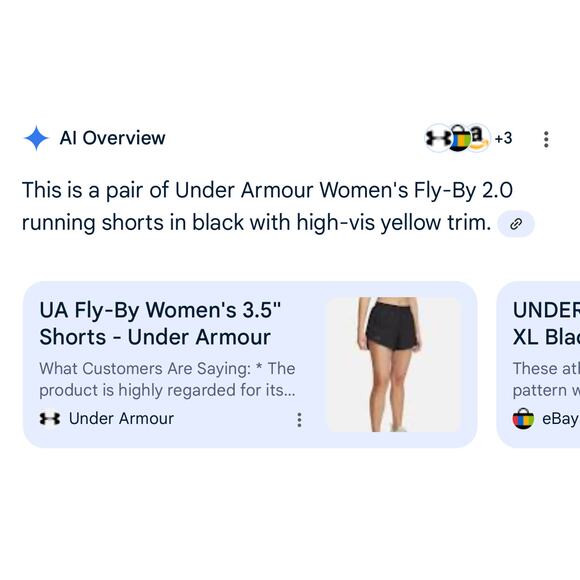 Underarmor Heat Gear Running Short Women XXL Black Stretch Lined Pull On Workout - Picture 4 of 10